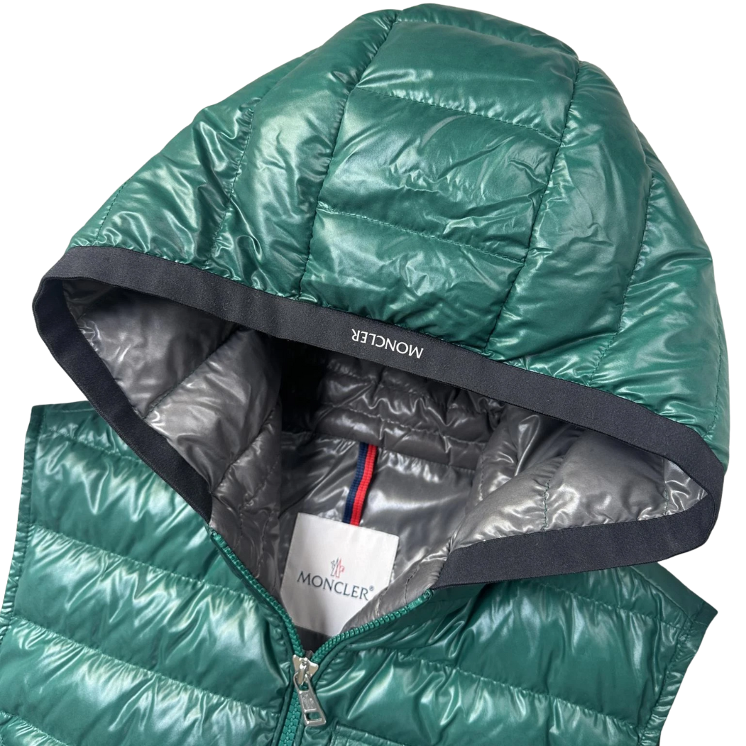 Moncler Ragot Down Gilet Vest (Dark Green)