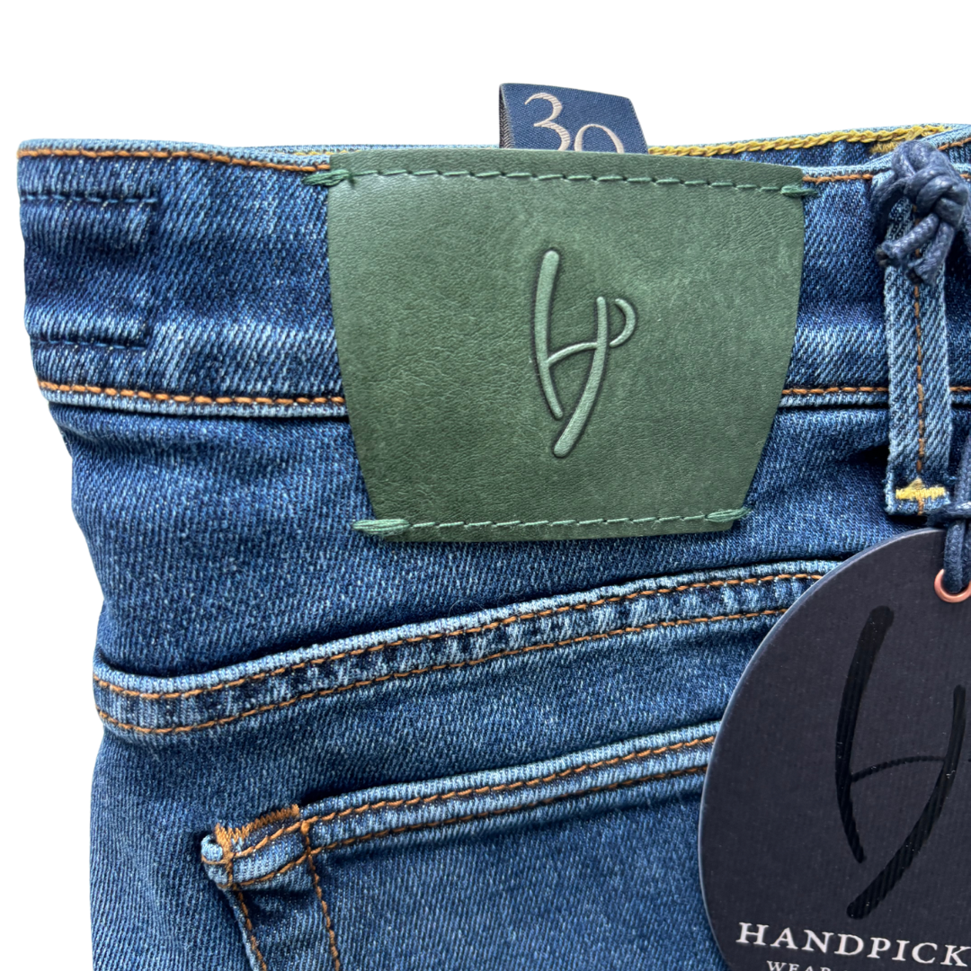Handpicked Orvieto Slim Fit Jeans (Navy) (New)