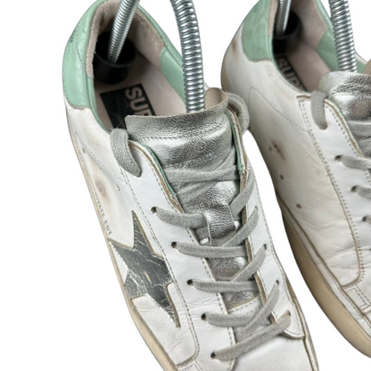 Golden Goose Special Edition Superstar Sneakers (White Mint) (Women's)