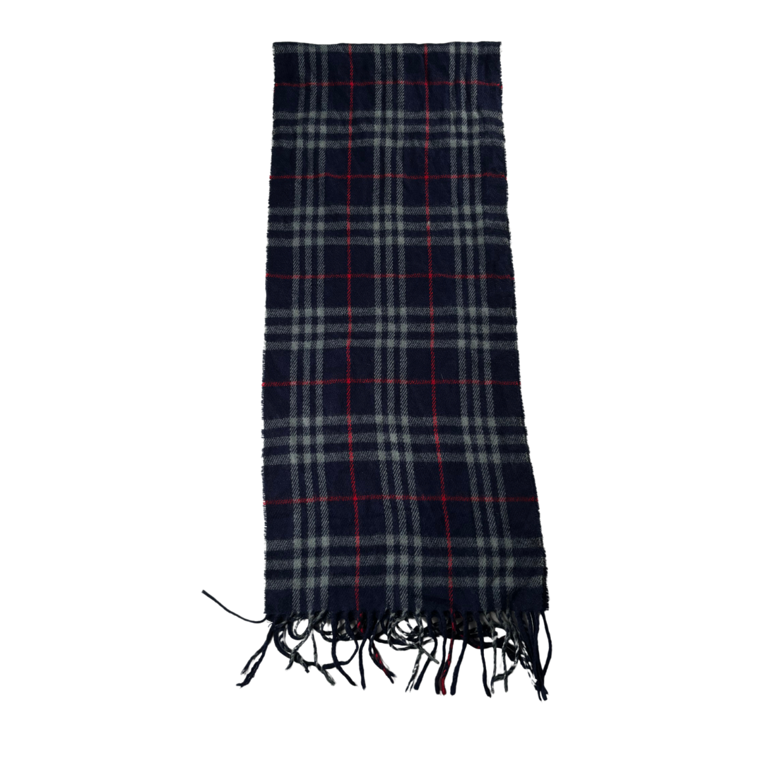 Burberry Scarf (Navy) (Vintage)