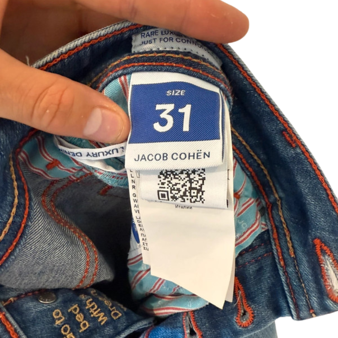 Jacob Cohën Nick Distressed Slim fit Jeans (Navy Blue)