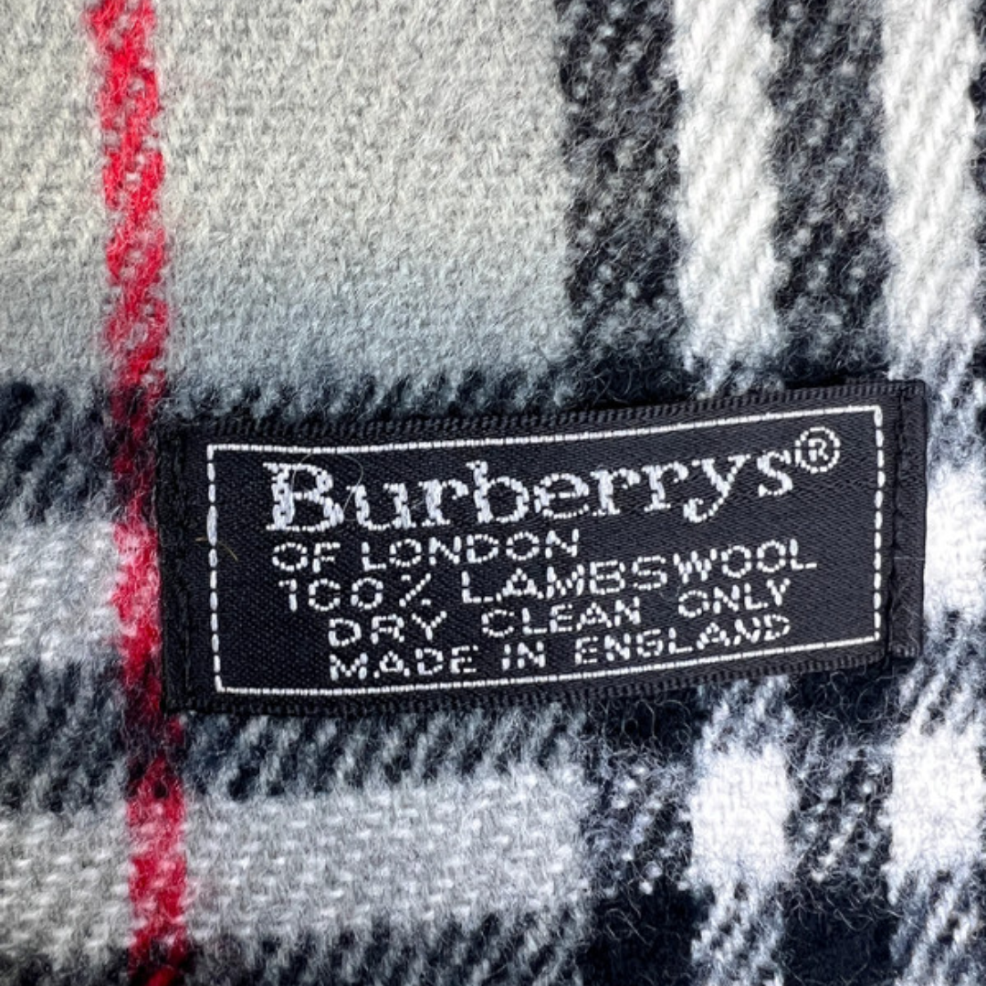 Burberry Scarf (Grey) (Vintage)
