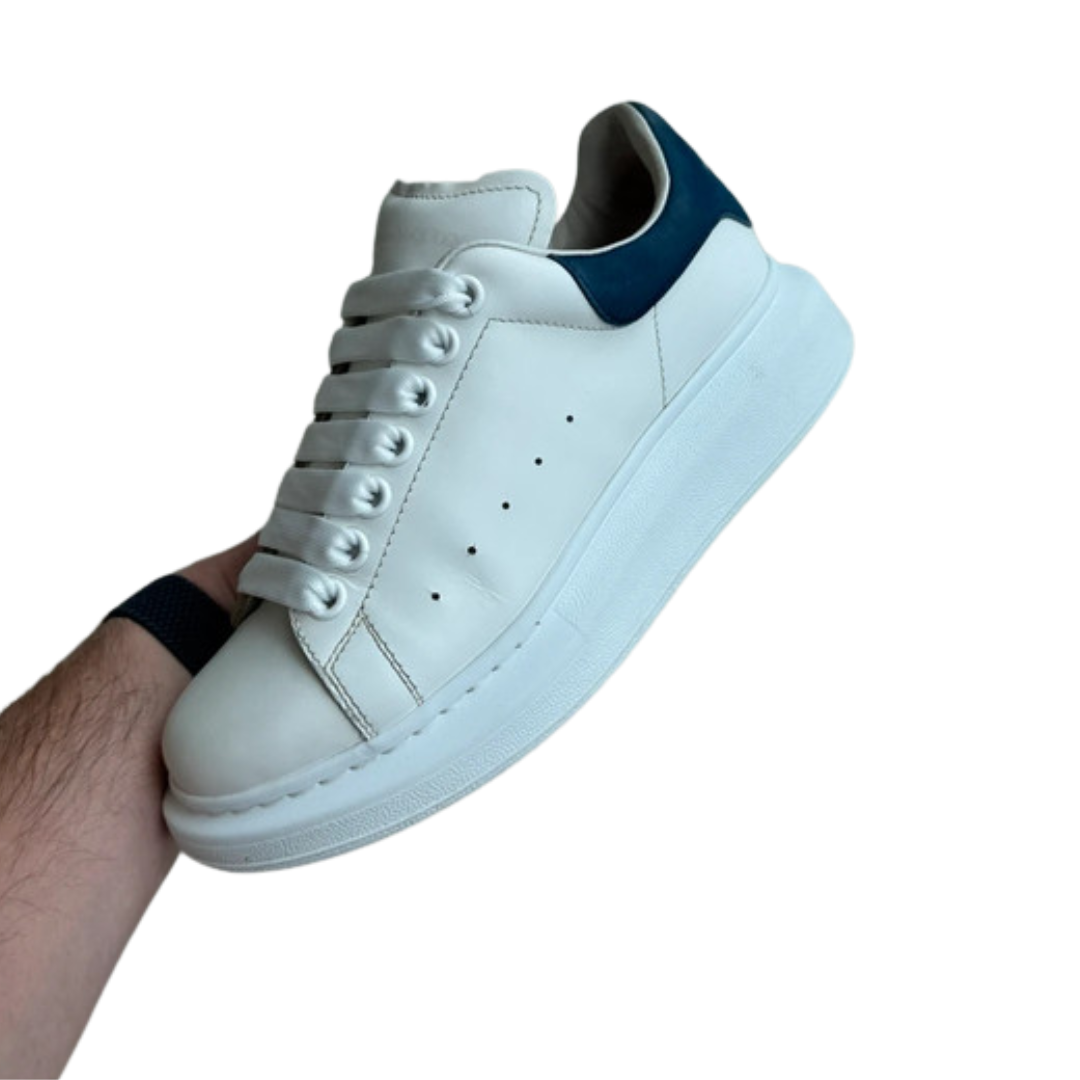 Alexander Mcqueen Sneakers (White Navy) (Womens)
