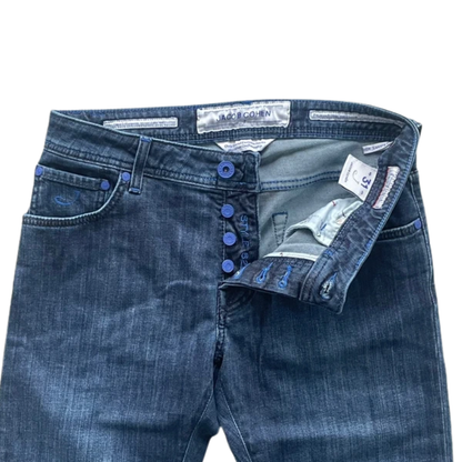 Jacob Cohën 622 Slim Fit Jeans (Navy) (New)