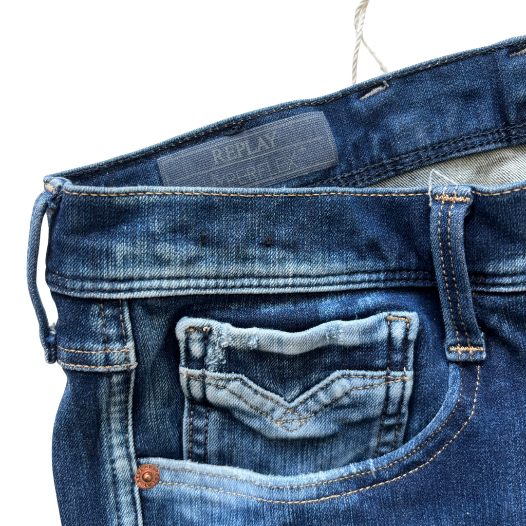 Replay Anbass Slim Fit Jeans (Navy)