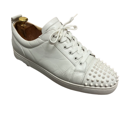 Christian Louboutin Louis Junior Spike Sneakers (White)