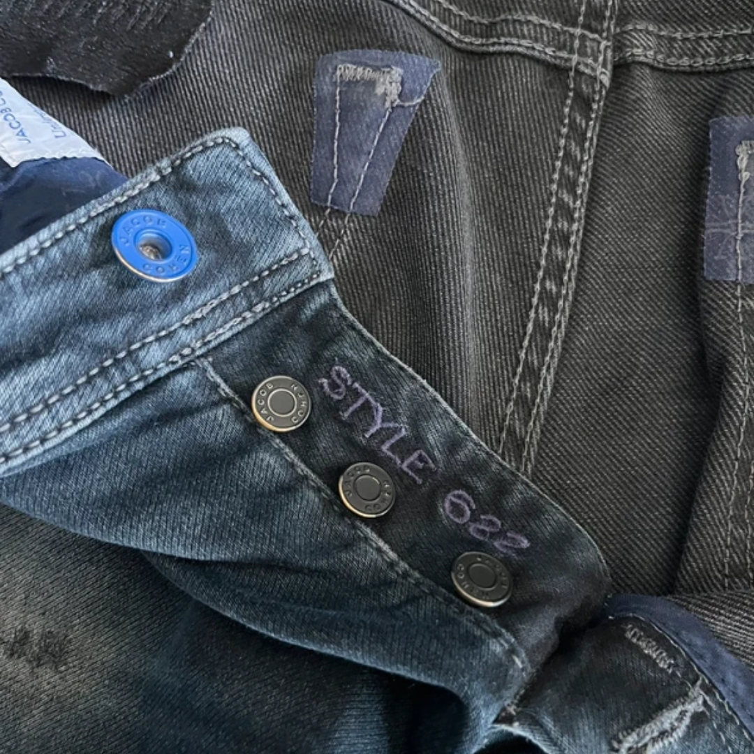 Jacob Cohën 622 Distressed Slim fit Jeans (Dark Grey)