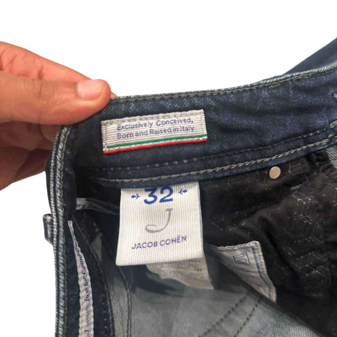 Jacob Cohën 622 Distressed Slim fit Jeans (Navy)