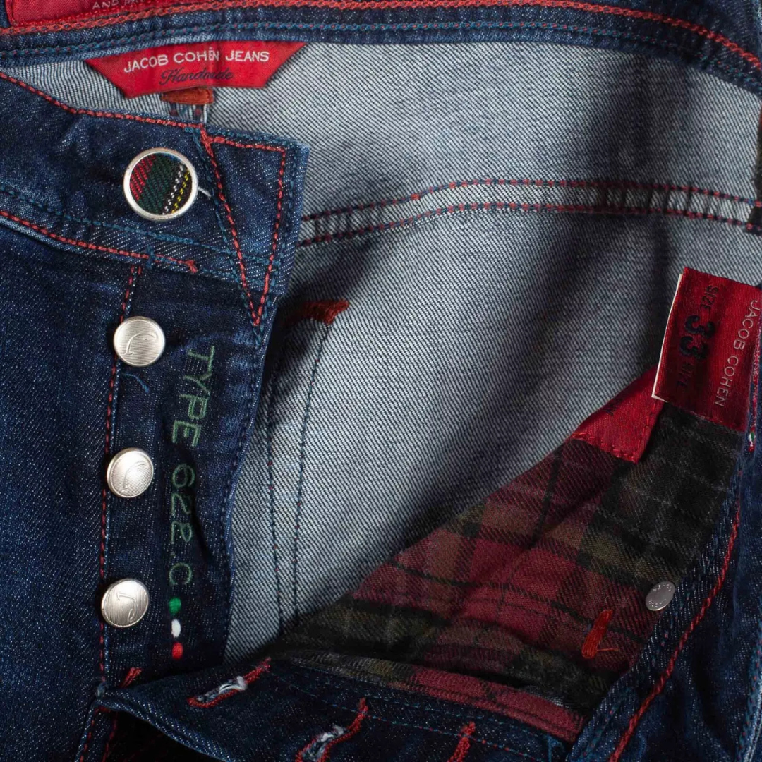 Jacob Cohën 622 Slim Fit Jeans (Navy) (New)