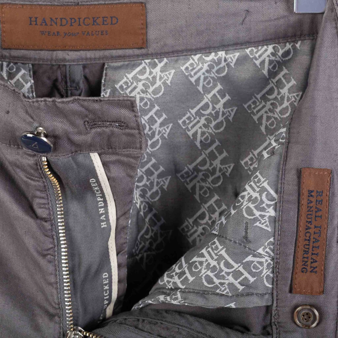 Handpicked Linen Shorts (Grey) (New)