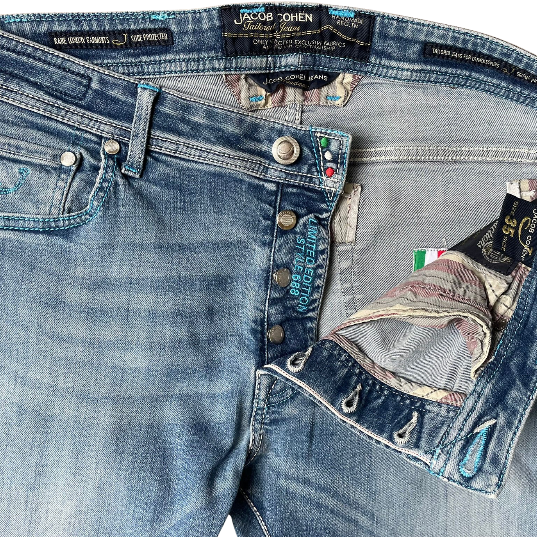Jacob Cohën 688 Limited Edition Slim fit Jeans (Blue)