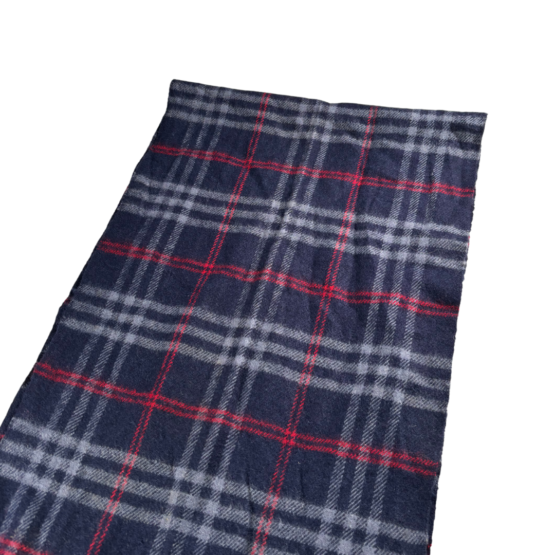 Burberry Scarf (Navy) (Vintage)