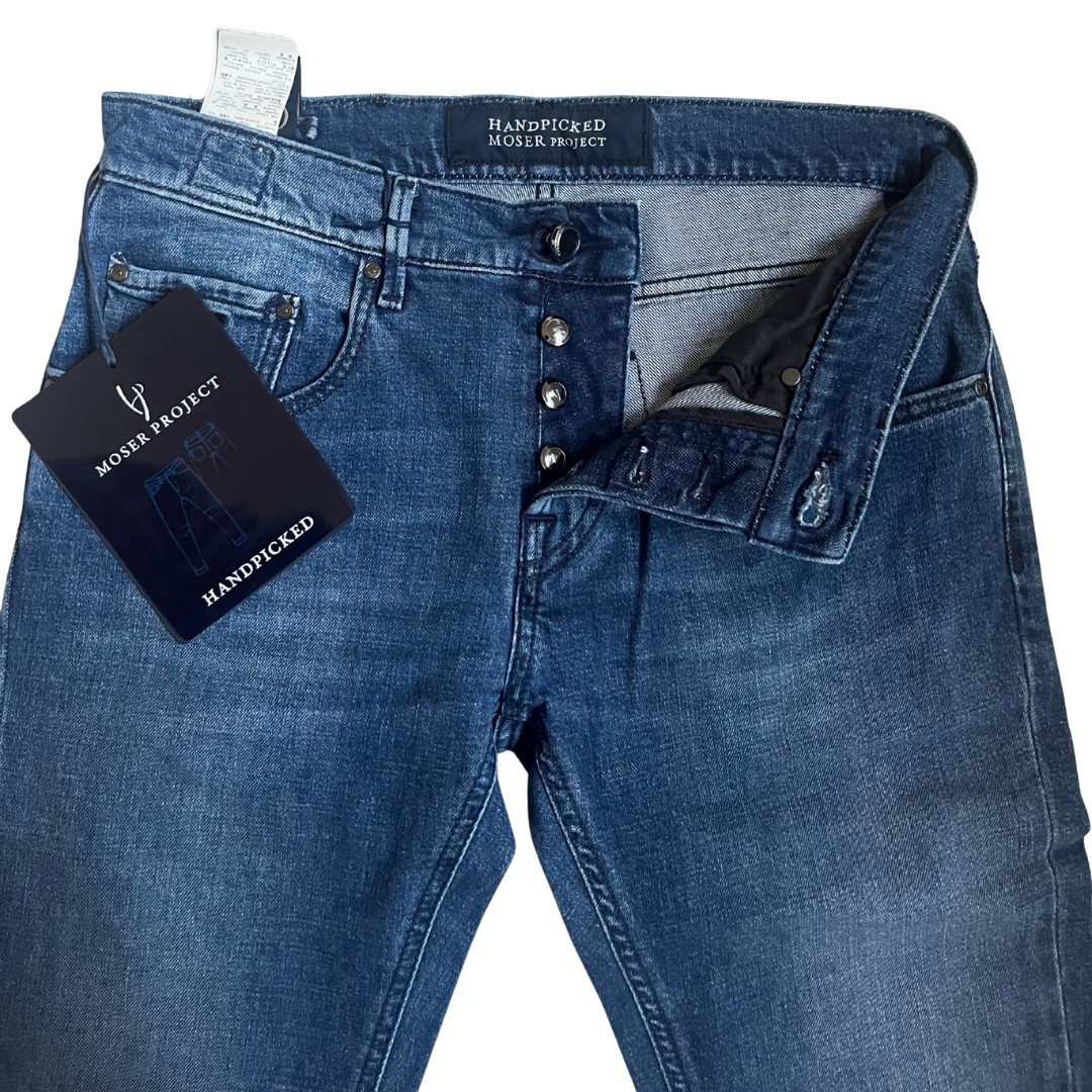 Handpicked Milano Special Edition Slim Fit Jeans (Navy) (New)