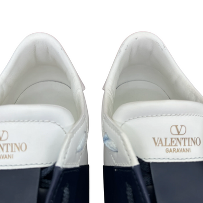 Valentino Garavani Open Sneakers (White Navy)