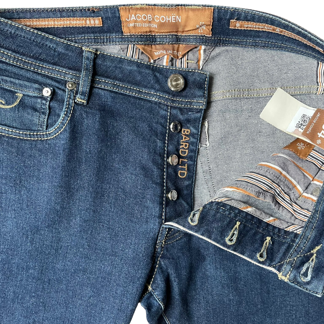 Jacob Cohën Limited Edition Bard Slim Fit Jeans (Navy)