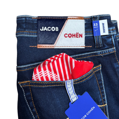 Jacob Cohën Bard Slim Fit Jeans (Navy) (New)