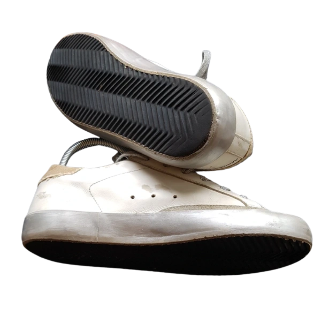 Golden Goose Special Edition Superstar Sneakers (White Beige) (Womens)