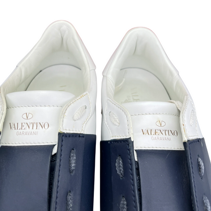 Valentino Garavani Open Sneakers (White Navy)