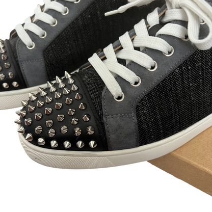 Christian Louboutin Louis Junior Spike Sneakers (Black)