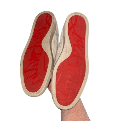 Christian Louboutin Louis Junior Sneakers (Beige)