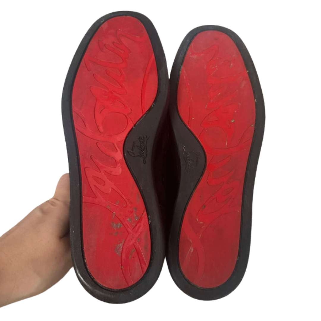 Christian Louboutin Louis Junior Spike Sneakers (Black)