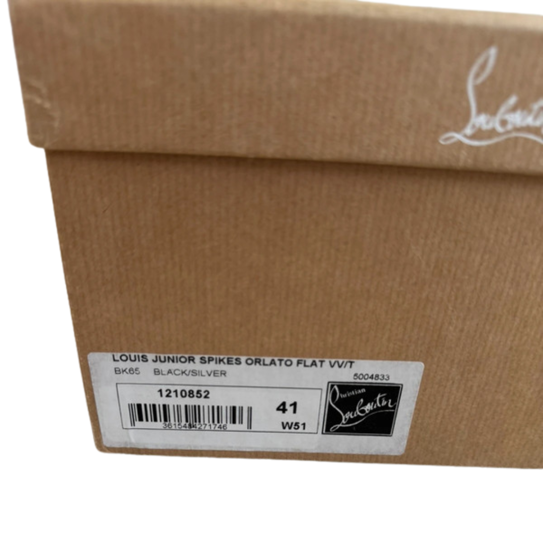Christian Louboutin Louis Junior Spike Sneakers (Black)