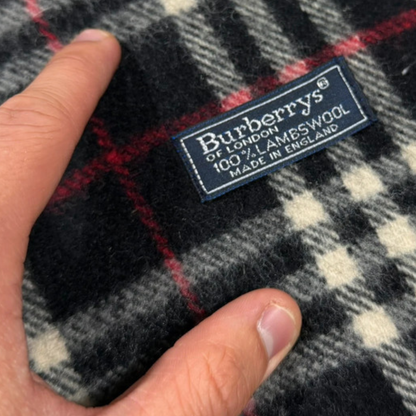 Burberry Scarf (Black) (Vintage)