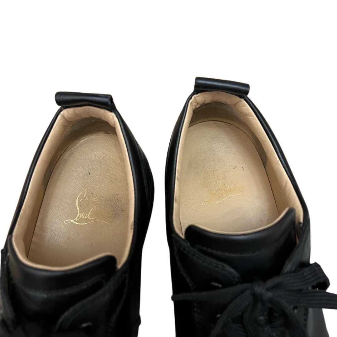 Christian Louboutin Louis Junior Spike Sneakers (Black)