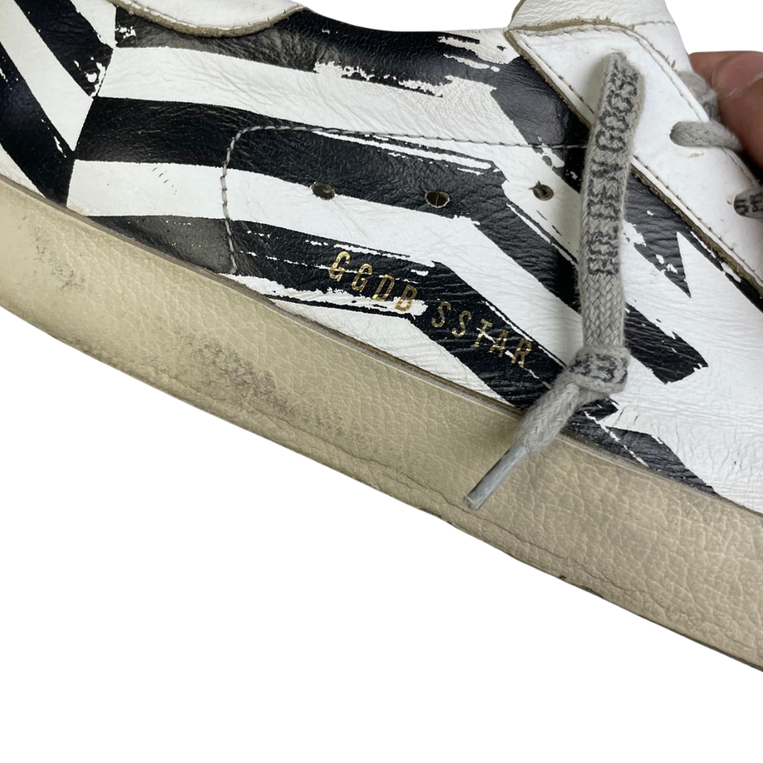 Golden Goose Superstar Sneakers (White Black)