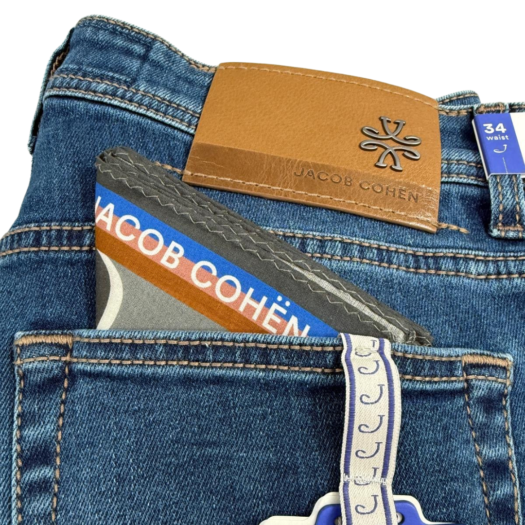 Jacob Cohën Nick Slim Fit Jeans (Navy) (New)