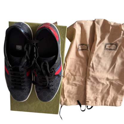 Gucci Ace Sneakers (Black)