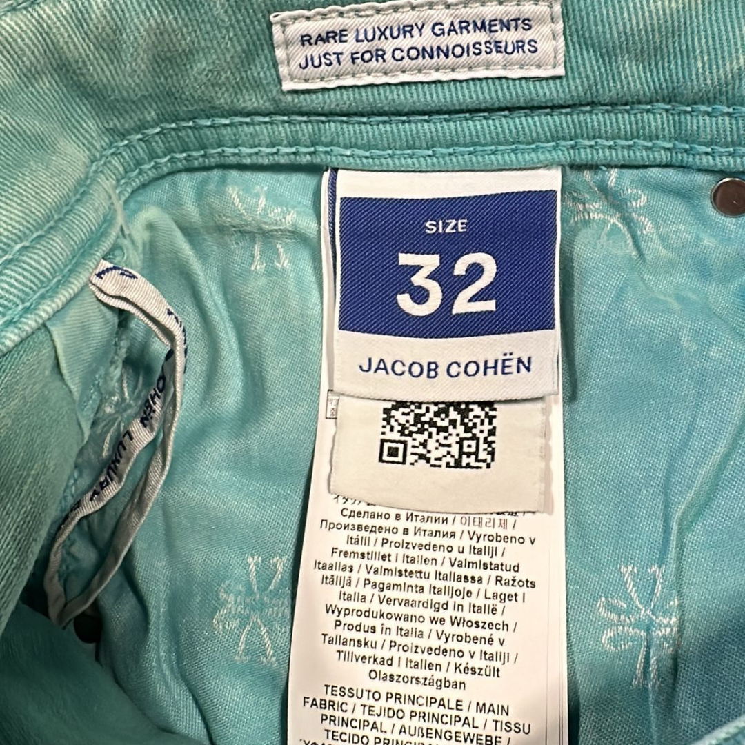 Jacob Cohën Nicholas Shorts (Teal) (New)