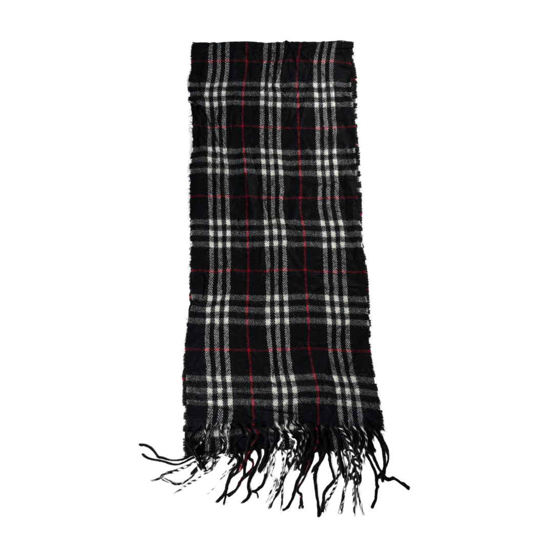 Burberry Scarf (Black) (Vintage)