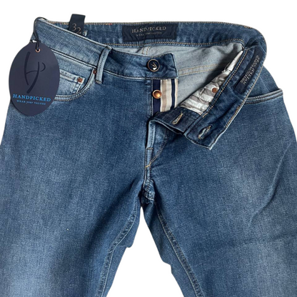 Handpicked Orvieto Slim Fit Jeans (Navy) (New)