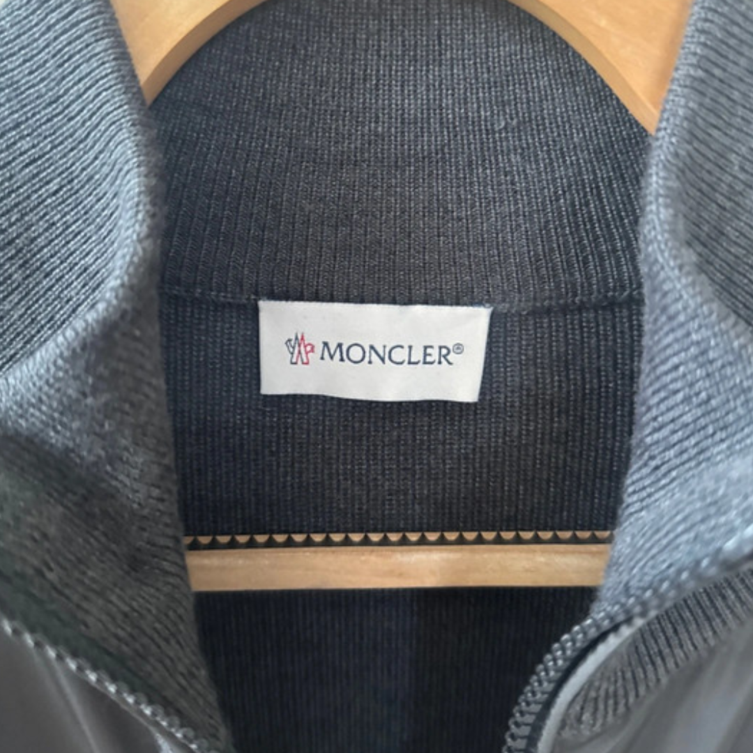 Moncler Maglia Cardigan Jacket (Dark Grey)