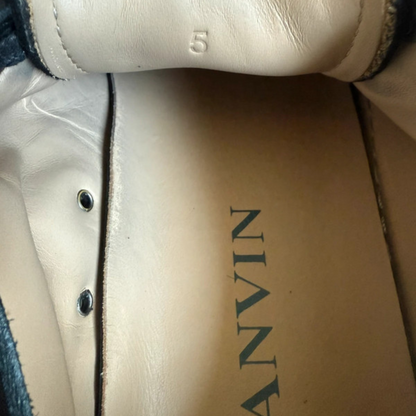 Lanvin Cap Toe Sneakers (Navy)