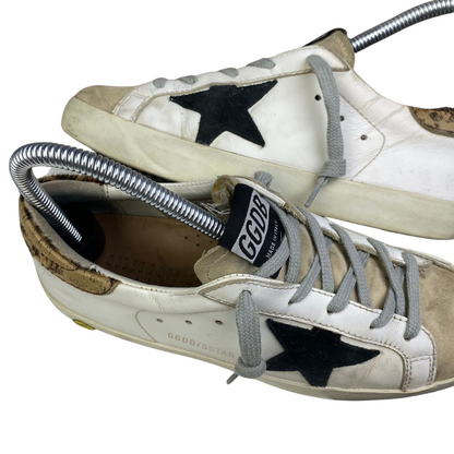 Golden Goose Superstar Sneakers (White Leopard) (Women's)