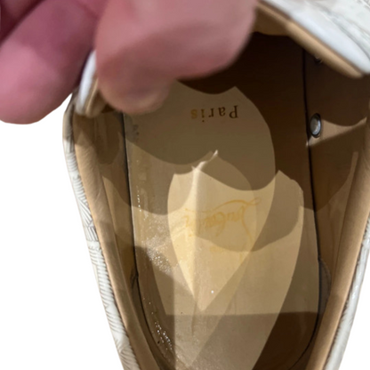 Christian Louboutin Louis Junior Spike Sneakers (White)