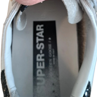 Golden Goose Superstar Sneakers (Black Heel) (Women's)