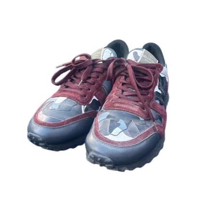 Valentino Garavani Rockrunner Sneakers (Black Red)