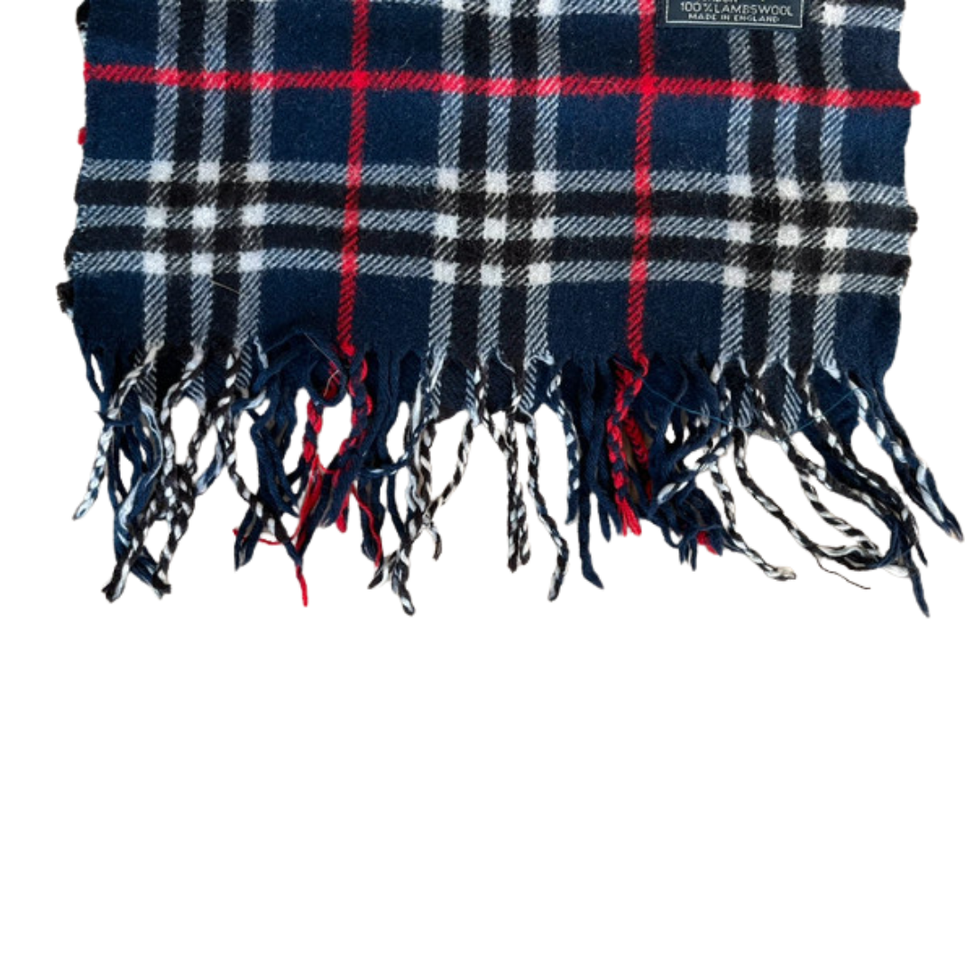Burberry Scarf (Navy) (Vintage)