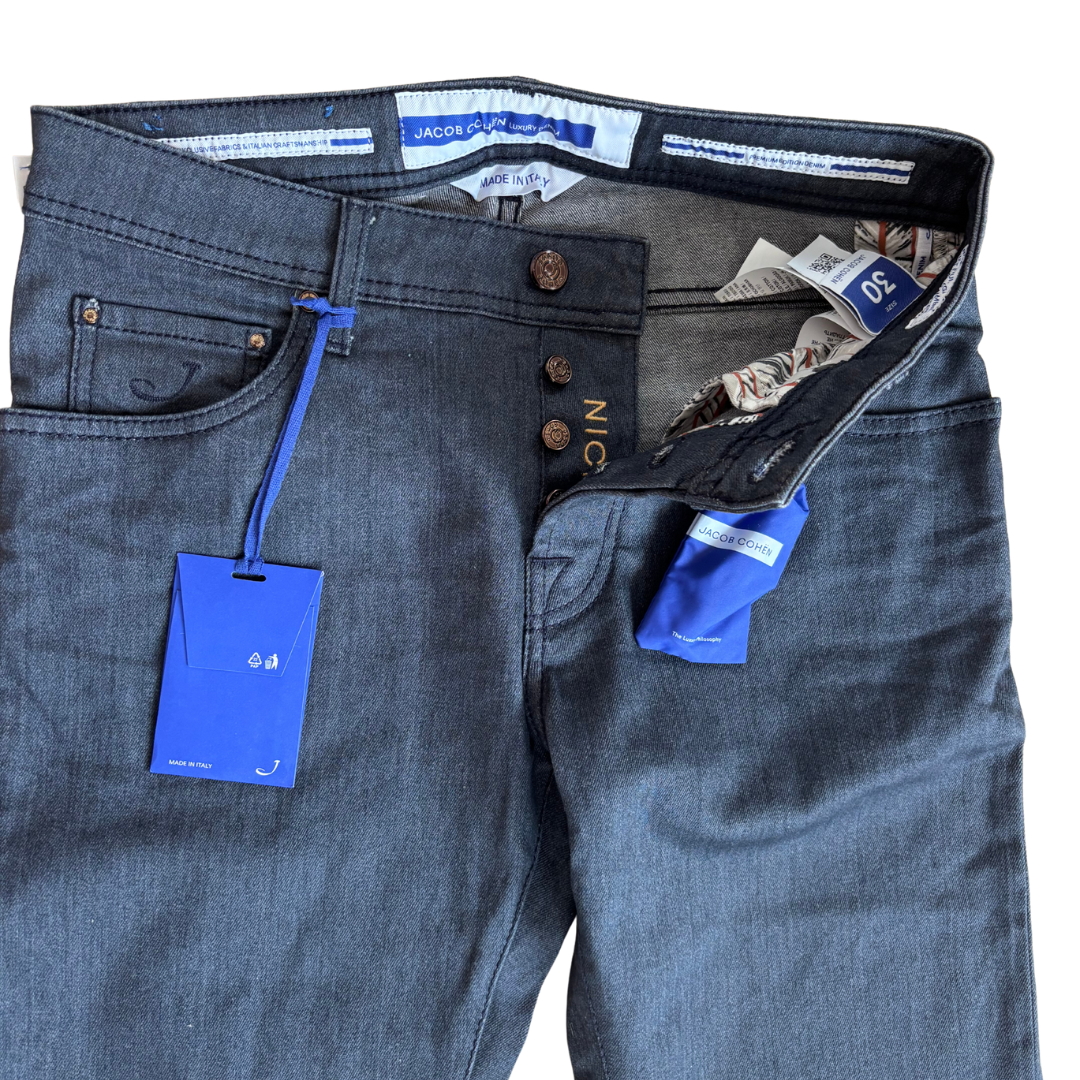 Jacob Cohën Nick Slim Fit Jeans (Dark Grey) (New)