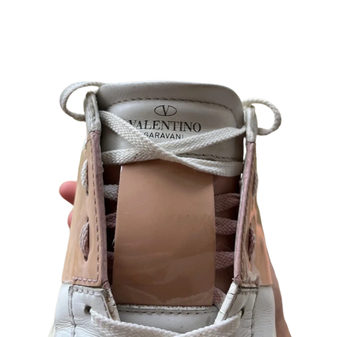 Valentino Garavani Open Sneakers (White Gold) (Women's)