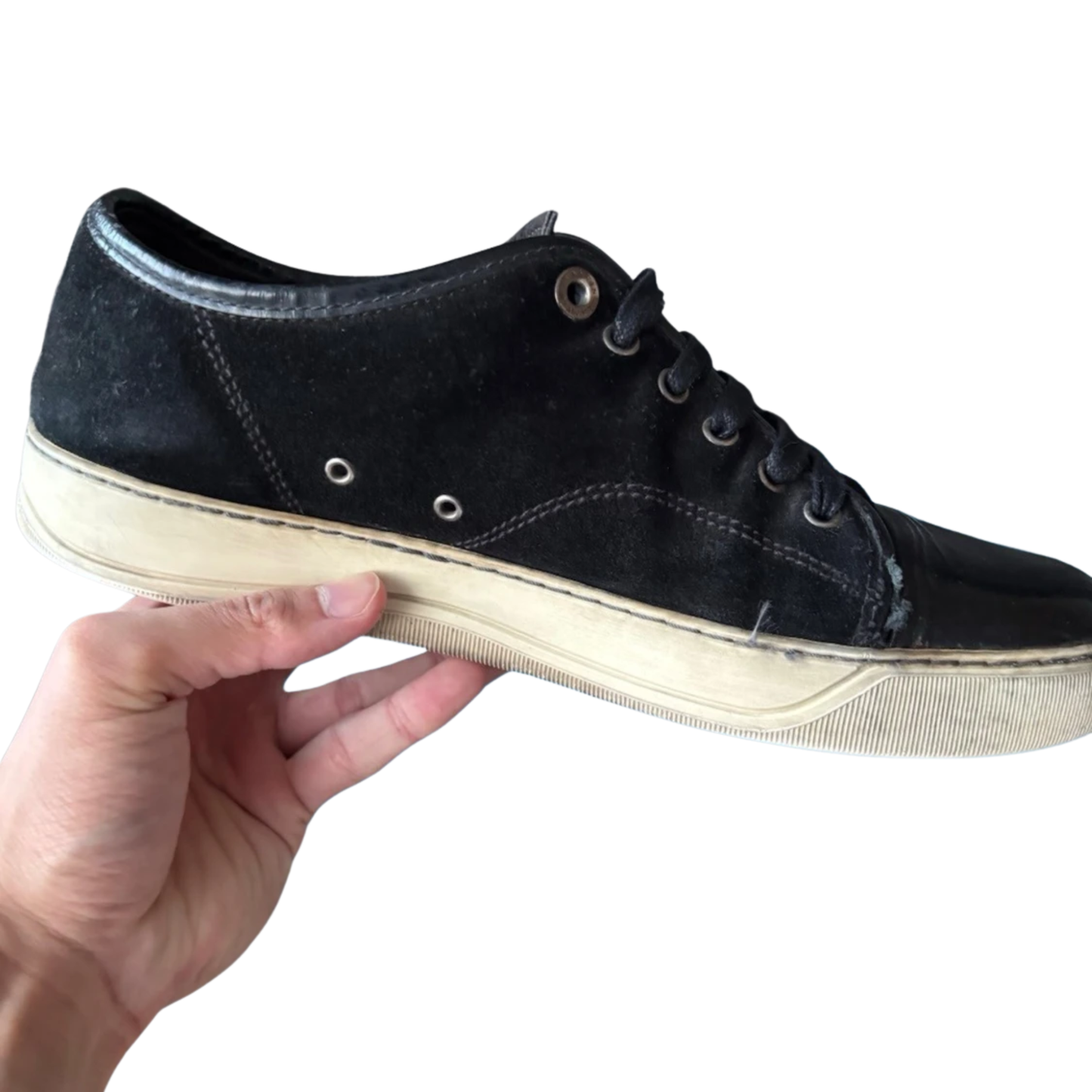 Lanvin Cap Toe Sneakers (Black)