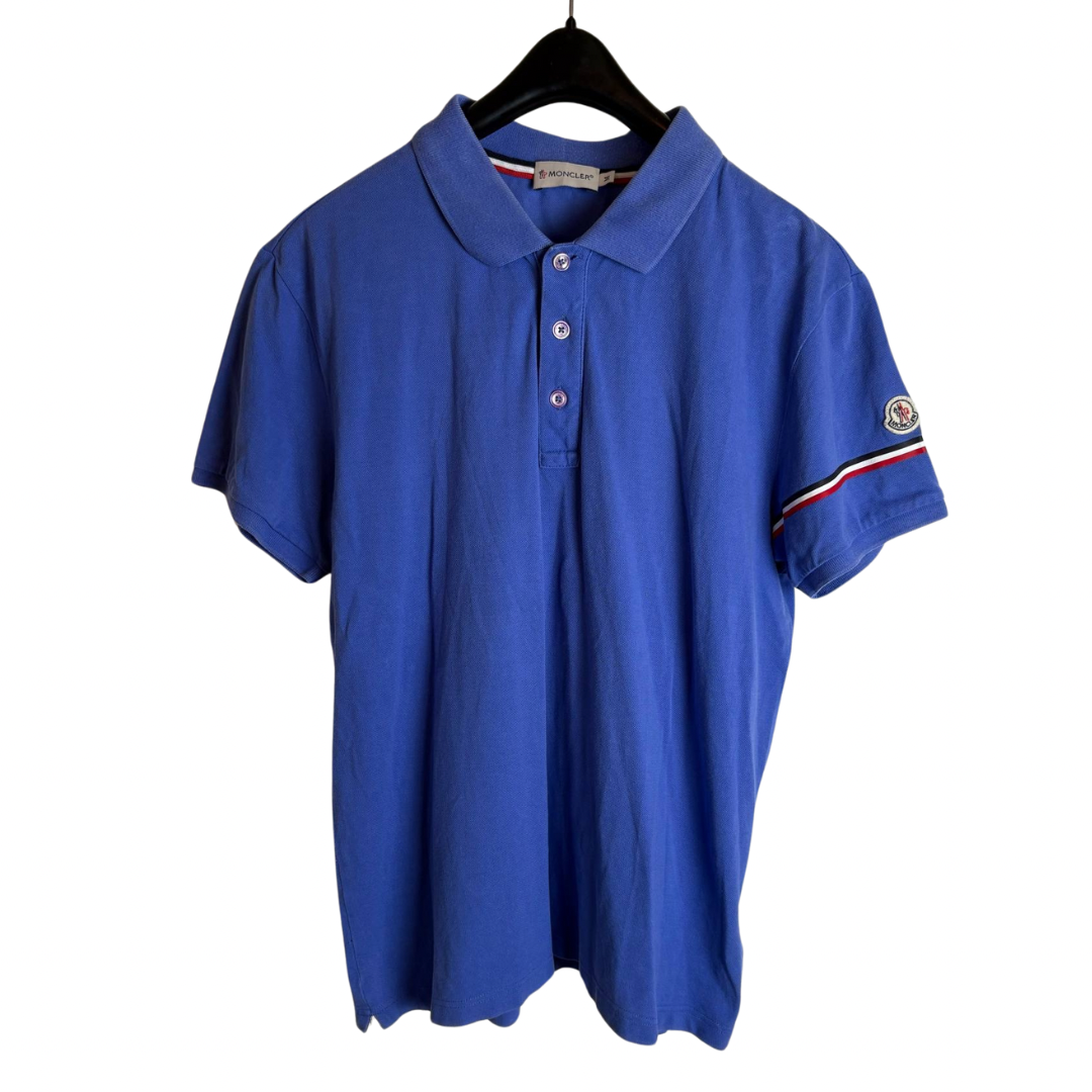 Moncler Maglia Polo Shirt (Blue)