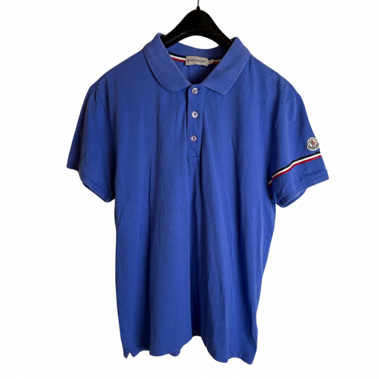 Moncler Maglia Polo Shirt (Blue)