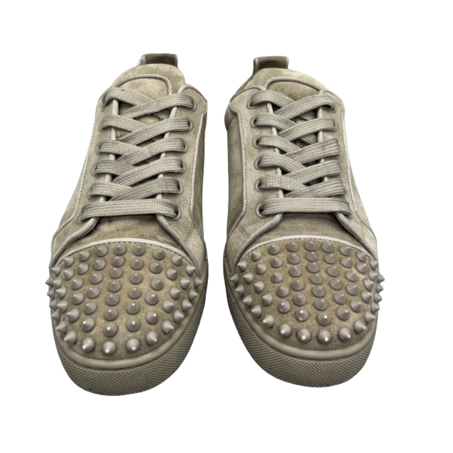 Christian Louboutin Louis Junior Spike Sneakers (Beige)