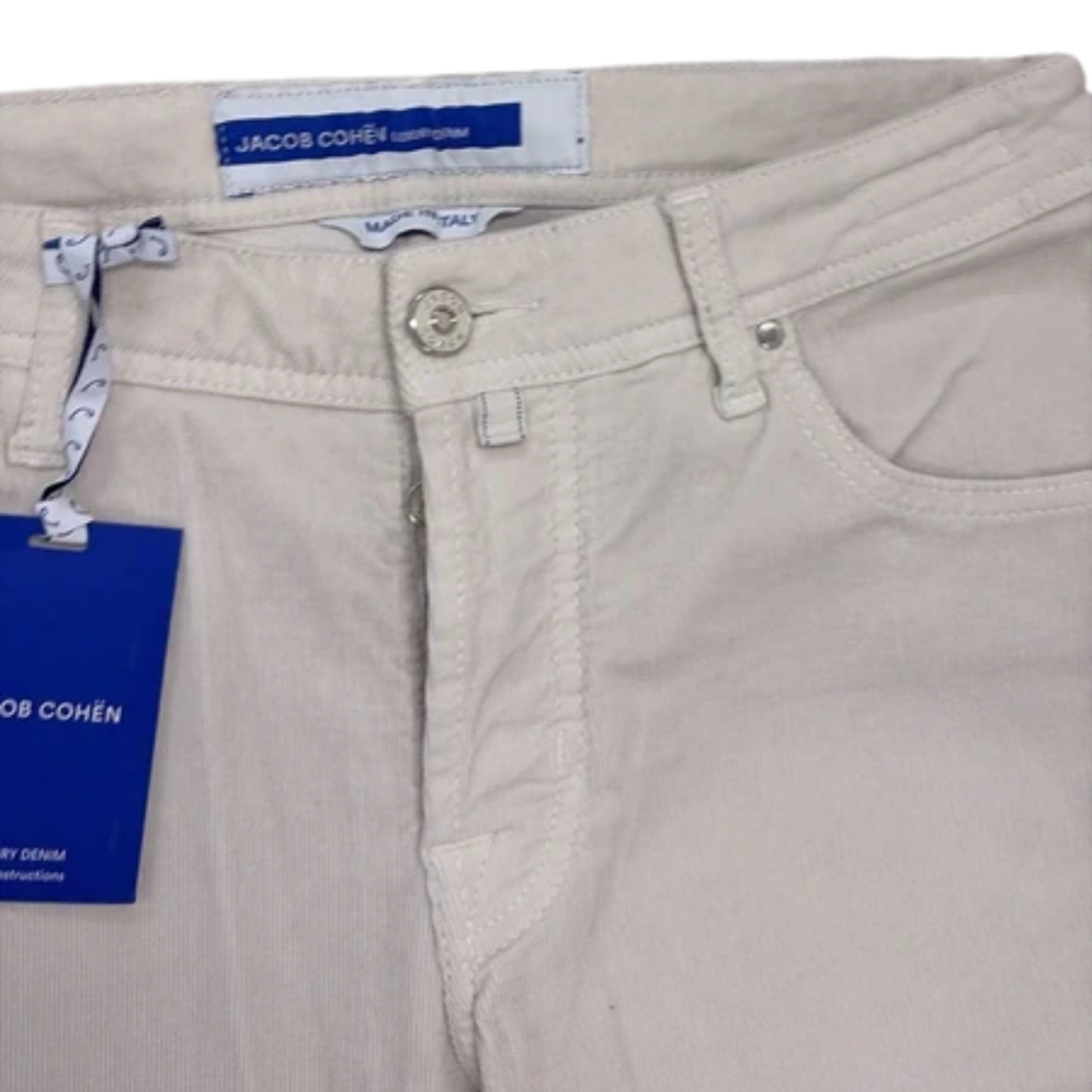Jacob Cohën Nick Slim Fit Jeans (Cream) (New)