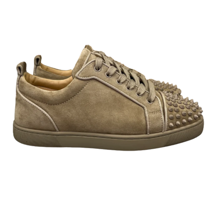 Christian Louboutin Louis Junior Spike Sneakers (Beige)