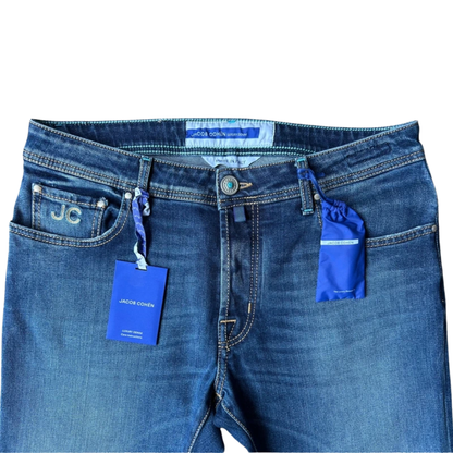 Jacob Cohën Bard Slim Fit Jeans (Navy) (New)
